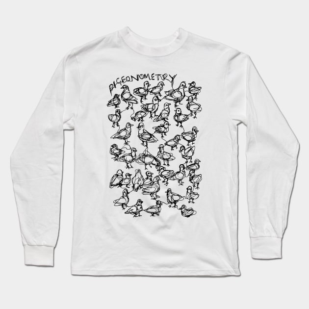 Pigeonometry - Aesop Rock - Illustrated Lyrics Long Sleeve T-Shirt by bangart